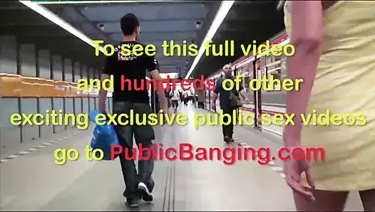 Subway kamu toplu tecavüz alem üçlü üzerinde kız ile büyük memeler